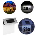 thumbnail image 3 of Señal de dirección, placa de entrada solar led, luz de pared, número de luces, lámpara de puerta de casa Afortunado Sencillez, 3 of 5