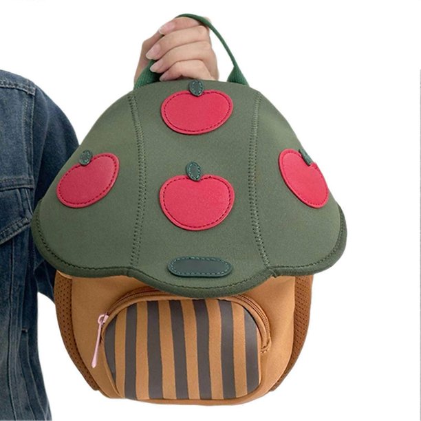 Cute 3D Mushroom Design Backpack for Kids Lightweight Kindergarten Mini Travel Bag Present for Boys Girls