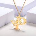 thumbnail image 3 of DESIGNICE Initial Necklaces for Women,Durable and Anti-Oxidation Gold Necklace for Women,Stainless Steel Chain Letter Necklace for Women,Gold,StyleA, 3 of 6