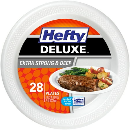 Hefty® Deluxe™ Extra Strong & Deep Foam Plates 28 ct Bag