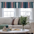 thumbnail image 4 of LALILO Kitchen Curtain Valance Tribal Ornament African Rod Pocket Window Curtain 52"x 18" Set of 2, 4 of 5