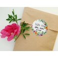 thumbnail image 1 of Darling Souvenir MADE WITH LOVE FloralTheme - 2" CustomStickersPremium 80 Self-AdhesiveRoundLabels- Personalized Wedding Party FavorStickers/RoundEnvelope Seal, 1 of 6