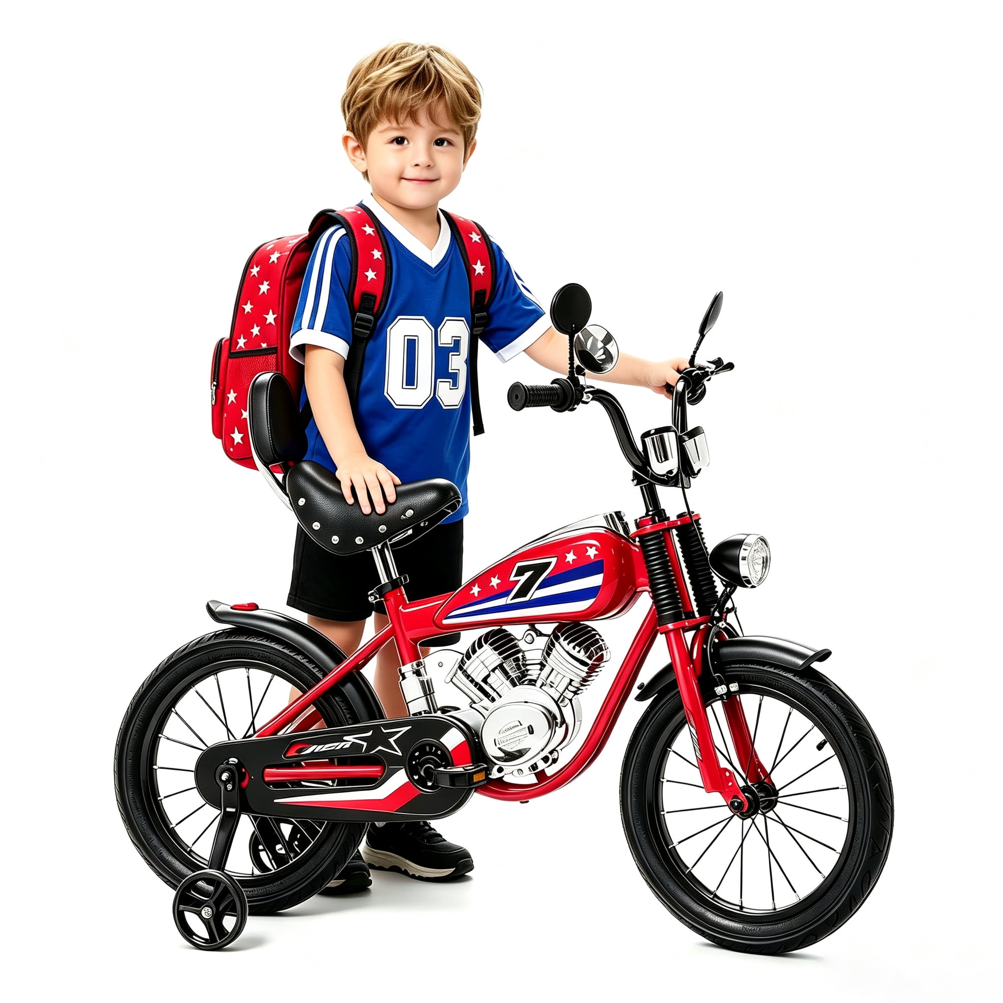 ICEELF 12 Inch Kids Bike with Training Wheels, Boys Girls Bike for Kids 3-4 Years Old, Adjustable Seat & Handlebar