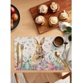 thumbnail image 3 of 2024 Placemat Easter Spring Egg Rabbit Kitchen Dining Table r Accessories 4/6pcs Heat Resistant Tableware Mat, 3 of 7