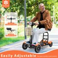 thumbnail image 7 of Heavy Duty Collapsible Electric Scooter for Adults and Seniors with a Child Seat, 330 lb Capacity - Matte Orange, 7 of 7