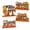 Orange, variant on Graduation Decoration 2026 Class Grad Wooden Ornament, Congrats Grad Congratulatory Sign, Decorative Wooden Tabletop Ornament for Graduation Party Home Indoor Festival Decor