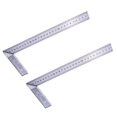 thumbnail image 1 of 2 piezas regla cuadrada herramienta de medición de regla de ángulo regla de 90  degree grados, 1 of 9