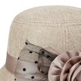 thumbnail image 6 of Women Top Hat Decor Sun Protection Hats Sun Hat Fashion Bucket Hat Casual Sunhat Khaki, 6 of 7