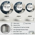 thumbnail image 4 of Designart "Abstract Beige And Azure Fluid Art" Beach Rund Mirror For Wall Decor - Large Cream Round Print Mirror - Round Coastal Mirror - Wall Mounted Round Large Mirror - 23" x 23", 4 of 6