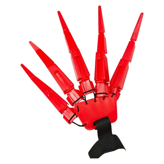 Adult's Red Articulating Finger Glove Right Hand Costume Accessory