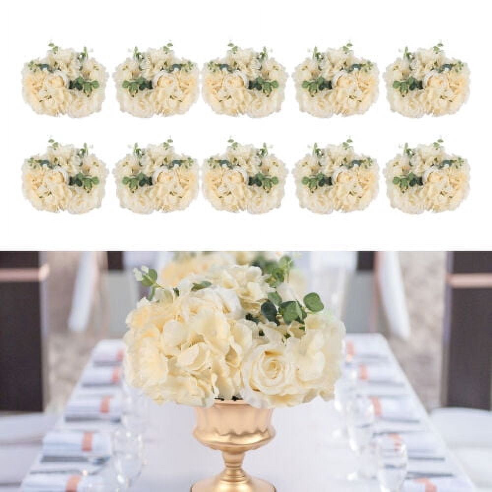 Flower Balls Wedding Rose Centerpieces 10 Pack Fake Flowers Teal Kissing Balls