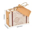 thumbnail image 5 of 10/20 piezas de caja de viaje para dulces, cajas de regalo de papel Kraft, suministros de decoración para fiestas de cumpleaños y bodas, embalaje para regalos de Navidad, 5 of 5