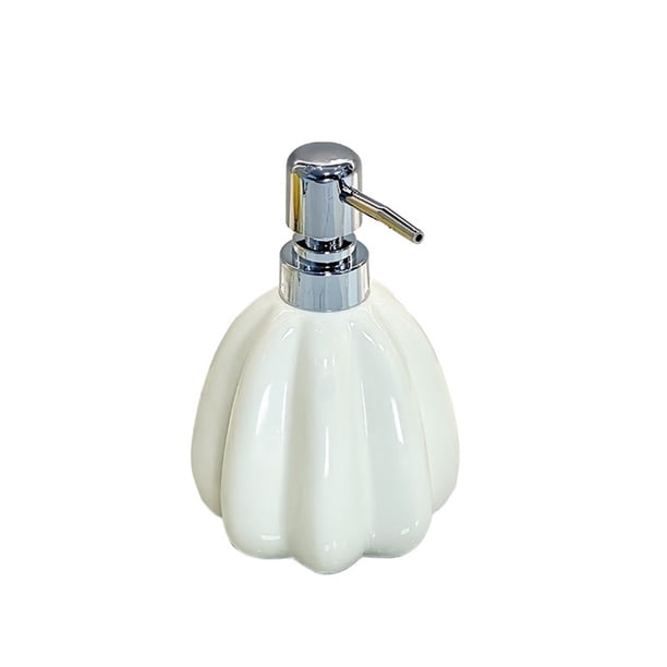 Dispensador de jabón de cerámica recargable de 380 ml for baño, cocina, botellas con bomba de líquido premium