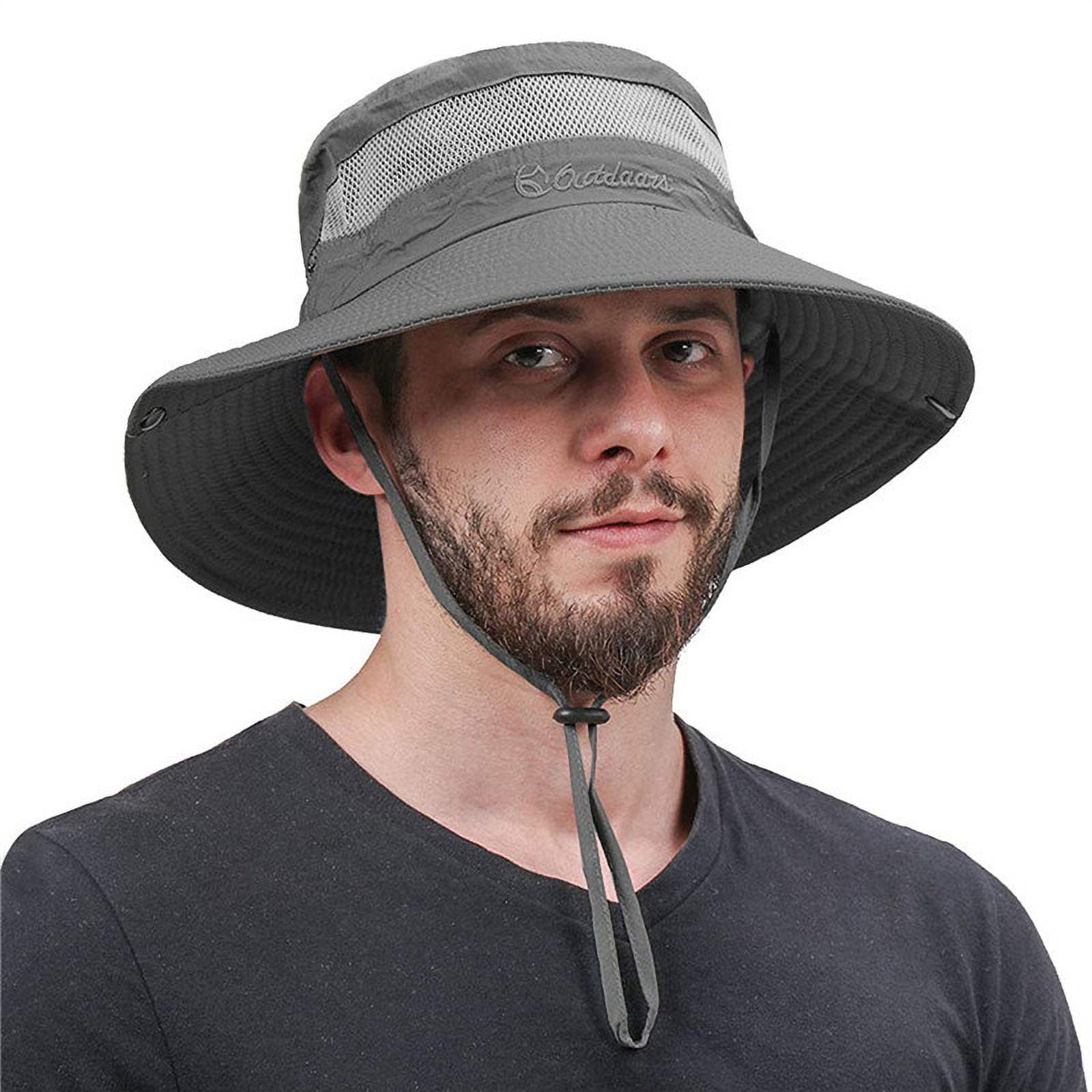 Sun Hats for Men Fishing Hat Beach Hat Gardening Waterproof Wide Birm Bucket  Hat UV Protection Fishing Hiking Khaki 