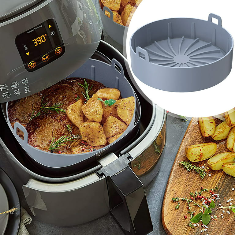Silicone Air Fryer Liners, Non-stick Reusable Air Fryer Liner Pots