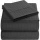 thumbnail image 1 of Juego de Sabanas Matrimoniales Bluelander, Diseño de Rayas, Negro, 1 of 5