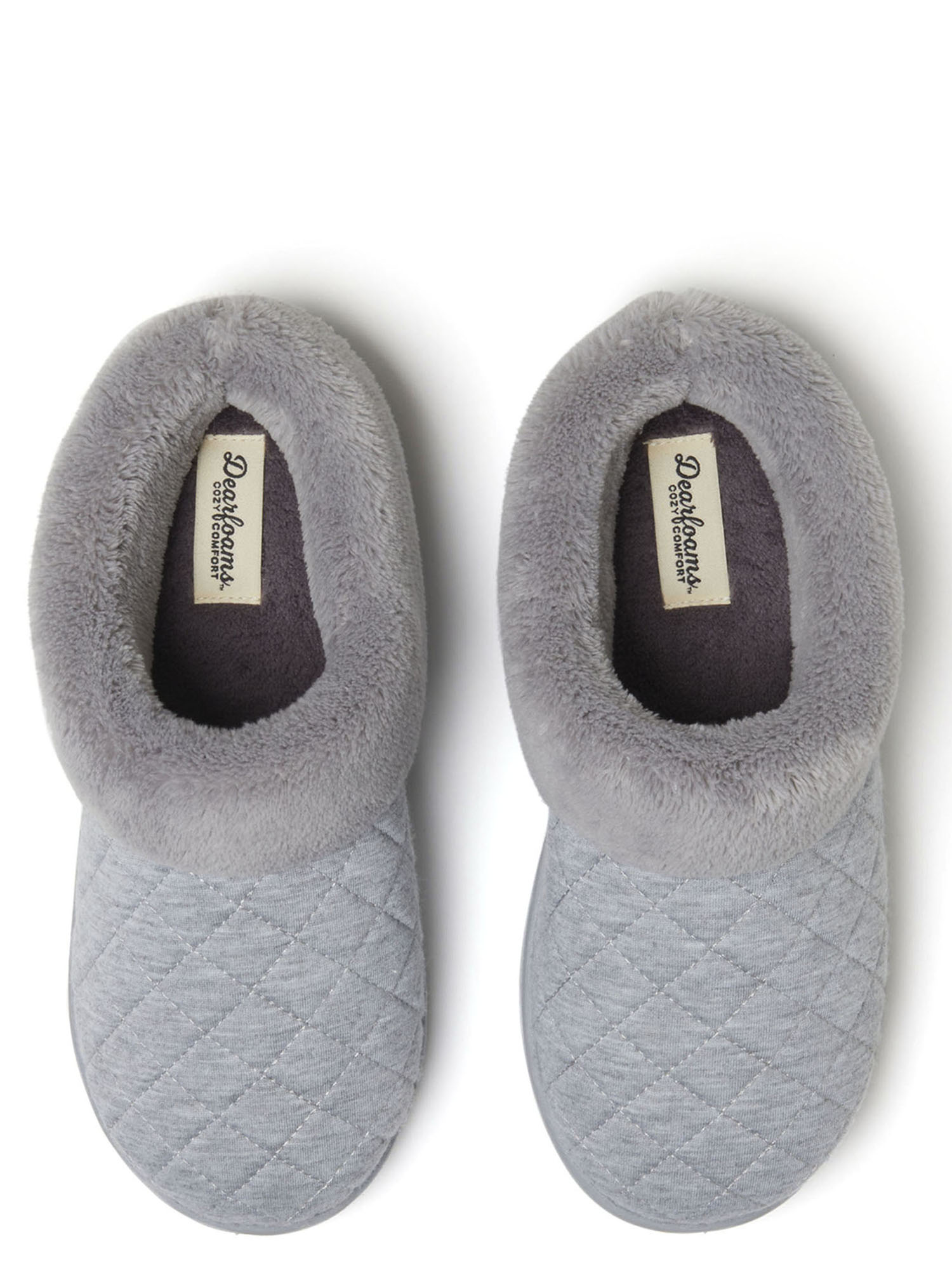 Dearfoams Women's Cozy Comfort Quilted Jersey Clog photo 2
