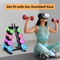 thumbnail image 6 of Troxlin 4‑Tier Dumbbell Storage Rack – Black Star Pattern Weight Holder for Home Gym, Compact Free Weight Organizer Stand(Stand Only), 6 of 9