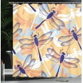 thumbnail image 4 of Ambesonne Animal Shower Curtain, Dragonfly Pattern Boho, 69"Wx84"L, Multicolor, 4 of 5