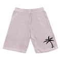 thumbnail image 3 of Lounge Shorts Men Summer Straight Leg Lightweight Breathable Beach Shorts with Coconut Tree Print Mens Mesh Shorts Pink S, 3 of 3