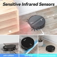 thumbnail image 4 of Rove Robot Vacuum Cleaner, 2000 Pa Strong Suction & 2600mAh Battery Life Robotic Sweeper with 600ML Dustbin, Automatic Self-Charging, Ideal for Pet Care, Hard Floor and Low Pile Carpet, 4 of 7