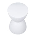 thumbnail image 1 of Tabouret Rond PP, 16,93 X 11,81 Po Tabourets d'Accent Sablier Modernes, Table d'Appoint Moderne pour Usage Intérieur et Extérieur, Tabouret de Mode pour la Maison Spécial pour Salon Chambre Déco Maison, 1 of 7