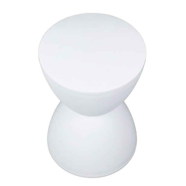 Tabouret Rond PP, 16,93 X 11,81 Po Tabourets d'Accent Sablier Modernes, Table d'Appoint Moderne pour Usage Intérieur et Extérieur, Tabouret de Mode pour la Maison Spécial pour Salon Chambre Déco Maison