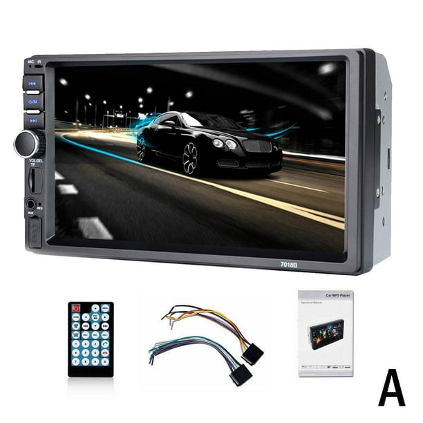 Radio Estéreo Bluetooth para Coche Doble 2Din de 7" para Reproductor MP5 Apple/Android βι жэ W4A8