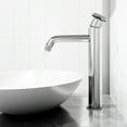 thumbnail image 6 of VIGO Matte Stone Wisteria Composite Oval Vessel Bathroom Sink in White with Cass Faucet and Pop-Up Drain in Chrome, 6 of 10