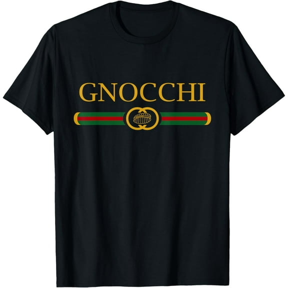 Gnocchi Funny Logo Style Italian Foodie T-Shirt
