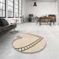 thumbnail image 4 of Ahgly Company Machine Washable Indoor Rectangle Transitional Moccasin Beige Area Rugs, 4' x 6', 4 of 7