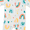 Blue Rainbow, variant on Girl 2PC Footed Coverall Set W/ Zipper Newborn-9 Months