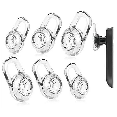 6 Pair Clear Eargels SMALL MEDIUM LARGE Eargels for PLANTRONICS DISCOVERY 925 975 Wireless Bluetooth Headset Ear Gel Bud Tip Gels Buds Tips Eargel Earbud Eartip Earbuds Silicon Replacement Part