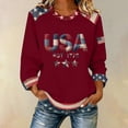 thumbnail image 2 of Aoiroe Blouses for Women Dressy Casual Long Sleeve Fall Fashion Tops Trendy Outfits for Work Office Shirts Thicker Clothes Red L, 2 of 4