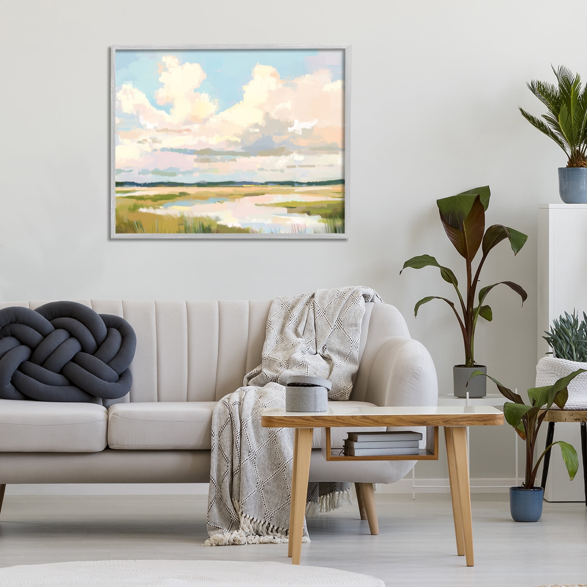 Stupell Industries Lowcountry Marsh at Dawn Gray Framed Giclee Art, design by LSR Design Studio