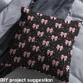 thumbnail image 2 of Homewish Lovely Bow Fabric by the Yard 3 Yard,Cute Bowtie Bowknot Sewing Fabric,Pink Black Room Decor Fabric by the Yard For Kids,Breathable Home Decor, 2 of 6