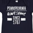 thumbnail image 4 of Inktastic Pennsylvania Awesome Since 1787 Boys or Girls Baby Bodysuit, 4 of 5