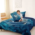 thumbnail image 4 of Manfei Oil Painting Seal Full Size Comforter Sets for Kids Boys and Girls, Ocean Animal Bedding Sets, Navy Reversible 3 Pieces, 1 Comforter and 2 Pillowcases, 4 of 6