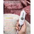 thumbnail image 3 of Eastvita Safe Velvet Soft Heated Throw Blanket - 4 Heat Levels/4H Auto Off/Machine Washable/Overheat Protection/84x90 Inch/Pink, 3 of 9