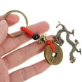 thumbnail image 4 of 2pcs Vintage Dragon Keychain Small Hanging Keychain Antique Souvenir Dragon Pendant, 4 of 6