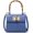 Blue, variant on Women's Ostrich Printed Hangbag Purse PU Leather Bamboo Top Handle Shoulder Bag Chic Clutch Trendy Satchel Crossbody