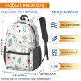 thumbnail image 3 of Pioneer Flower Floral Print Pattern 17" School Backpacks for Teens,Waterproof Oxford Fabric,S-Shape Padded Straps for School,Travel,Hiking,Camping, 3 of 6