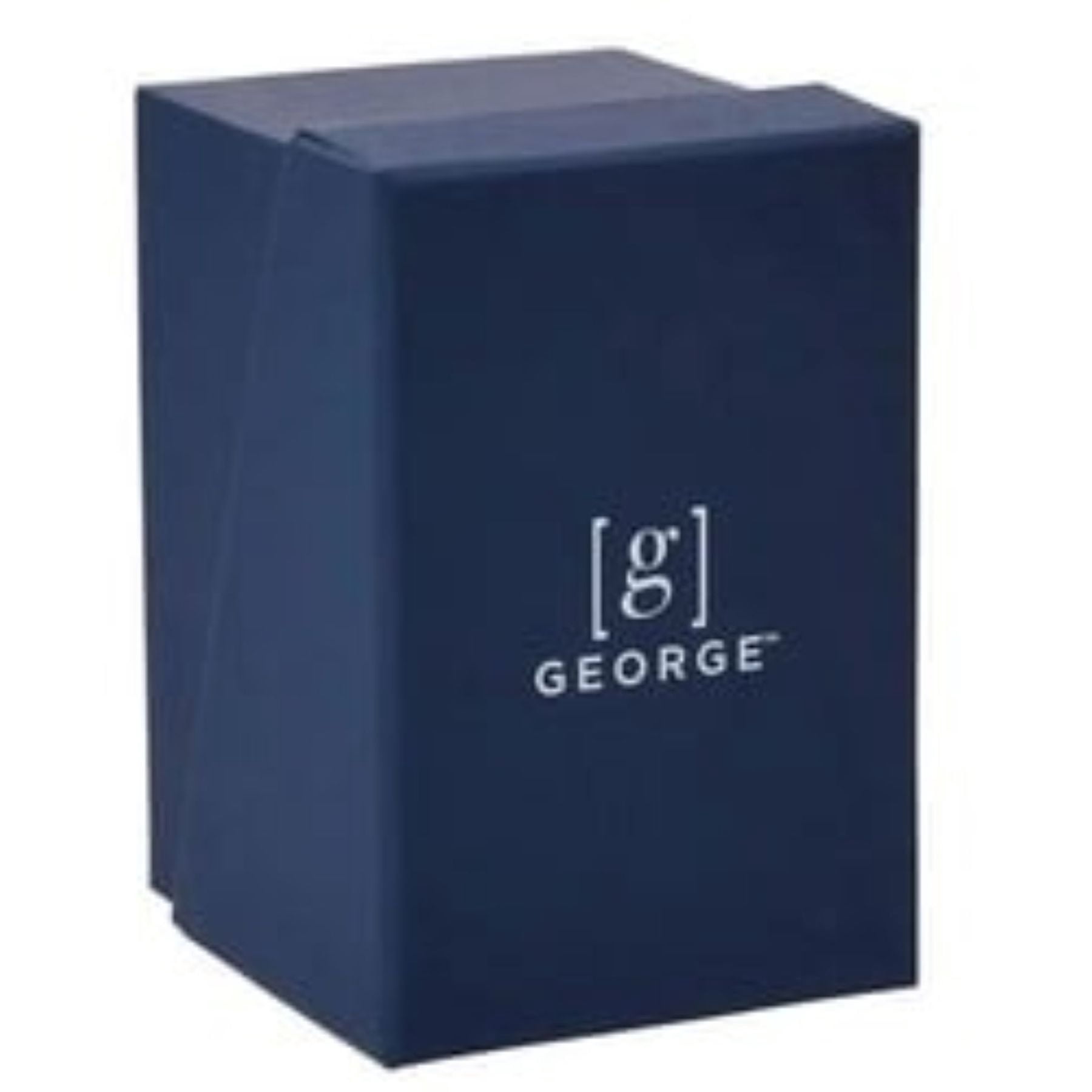 George 37mm Mens Tonneau Gunmetal Tone Crystal Watch