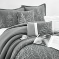 thumbnail image 7 of Lanco Natalie Floral 7-Piece Bedding Comforter Set, Grey, Bed Size California King, Fill Polyester, Leaves, 7 of 7