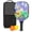 Black-2, variant on Pickleball Paddles Set Of 1, Fiberglass Surface, Tropical Leaf Print, 1 Paddle, 2 Balls & Bag