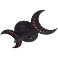 thumbnail image 4 of Crystal Display Holder in Moon Phase Shape Wooden Design for Home Cafe Office 1Set, 4 of 5