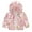 Pink, variant on Toddler Boys Girls Floral Print Zip Jacket Hooded Trench Lightweight Kids Rain Coats Windbreaker Casual Outerwear Coat Jacket Waterproo𝖿 Windbreaker