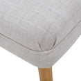 thumbnail image 4 of Dumont Mid Century Modern Fabric Ottoman, Beige, 4 of 6