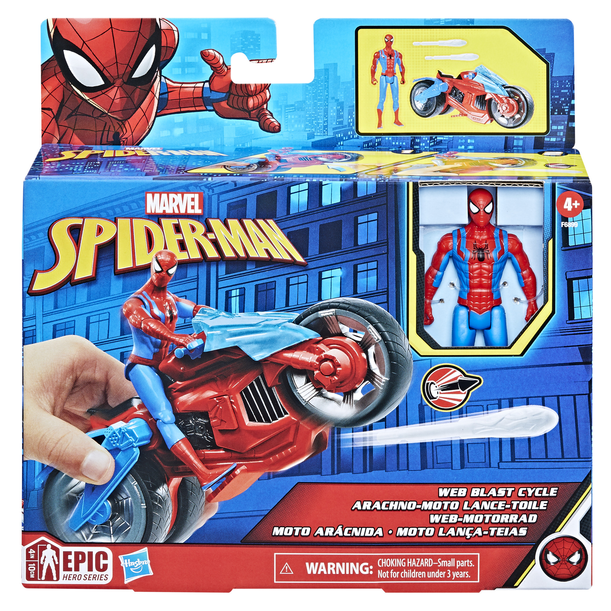 Marvel Spider-Man Web Blast Cycle Playset photo 3