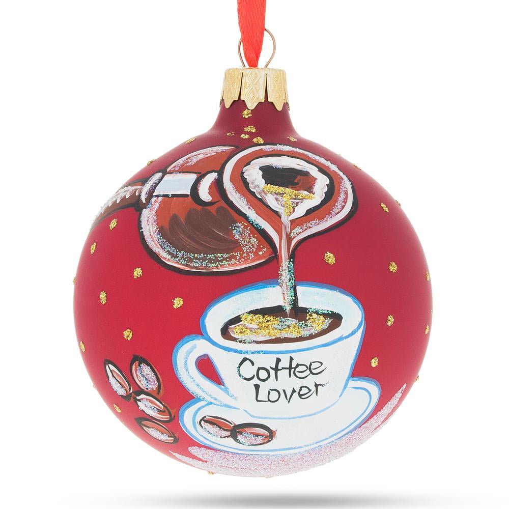 Coffee Lover Java Junkie To Go Cup Christmas Tree Ornament Resin Midwest CBK 